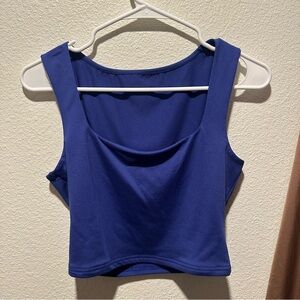 Blue Sleeveless Women's Top